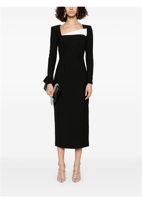 Abito midi in crêpe in nero Roland Mouret - donna ROLAND MOURET | RMRS25083MB